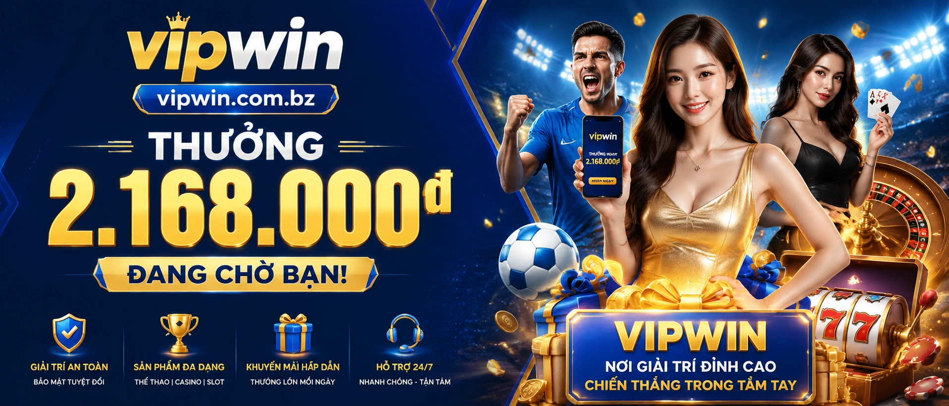 CEO Vipwin – Casino, Nổ Hũ, Bắn Cá, Live Casino banner