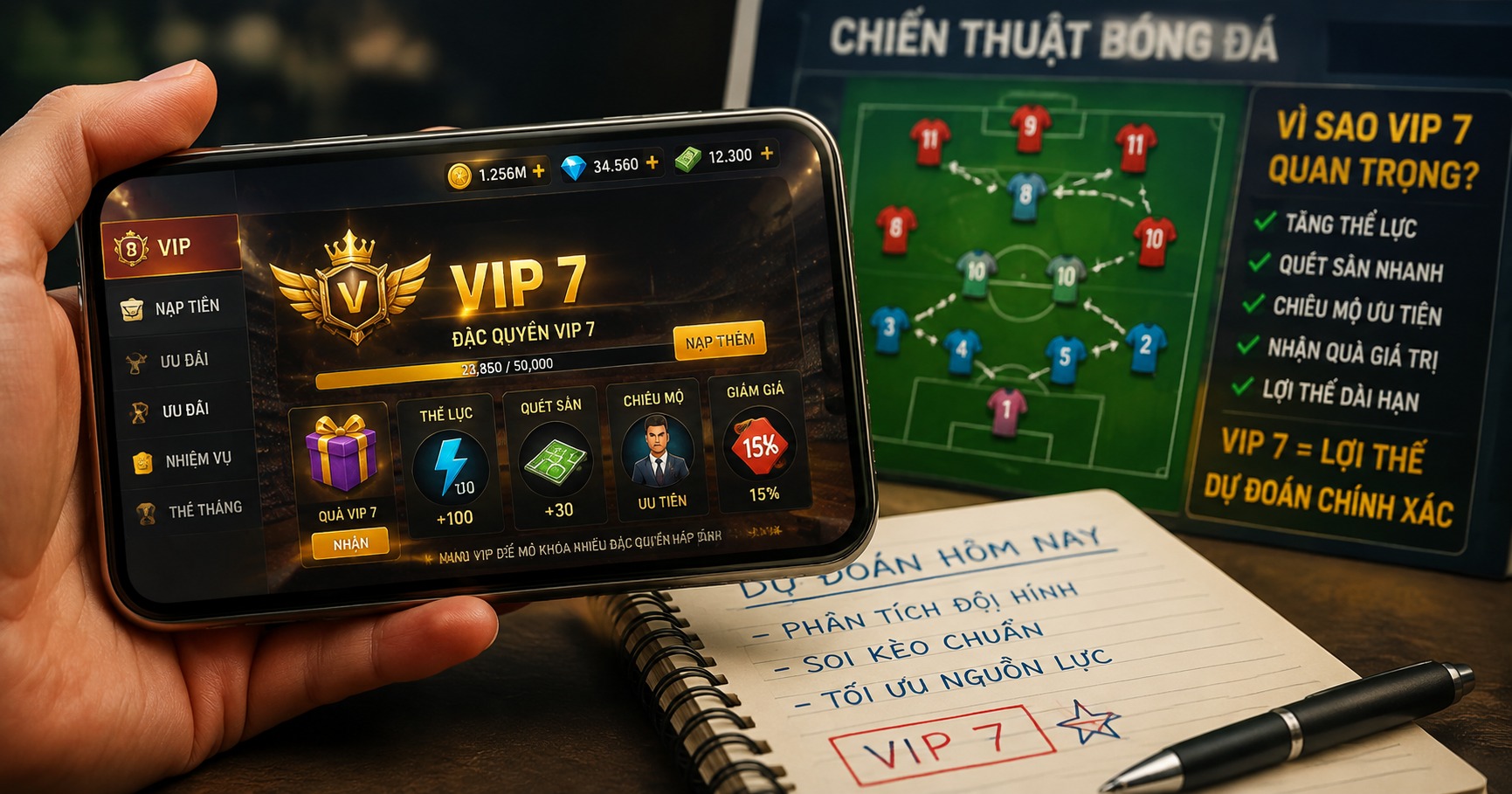 Vip 7 là bao nhiêu tiền? Giải mã giá trị và ý nghĩa trong game và bóng đá - image 2 Vip 7 là bao nhiêu tiền? Giải mã giá trị và ý nghĩa trong game và bóng đá - image 2