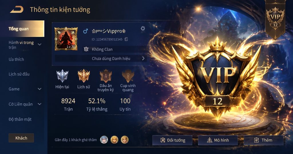 Khám Phá Bộ Ảnh Acc Liên Quân Vip Đỉnh Cao Cho Game Thủ